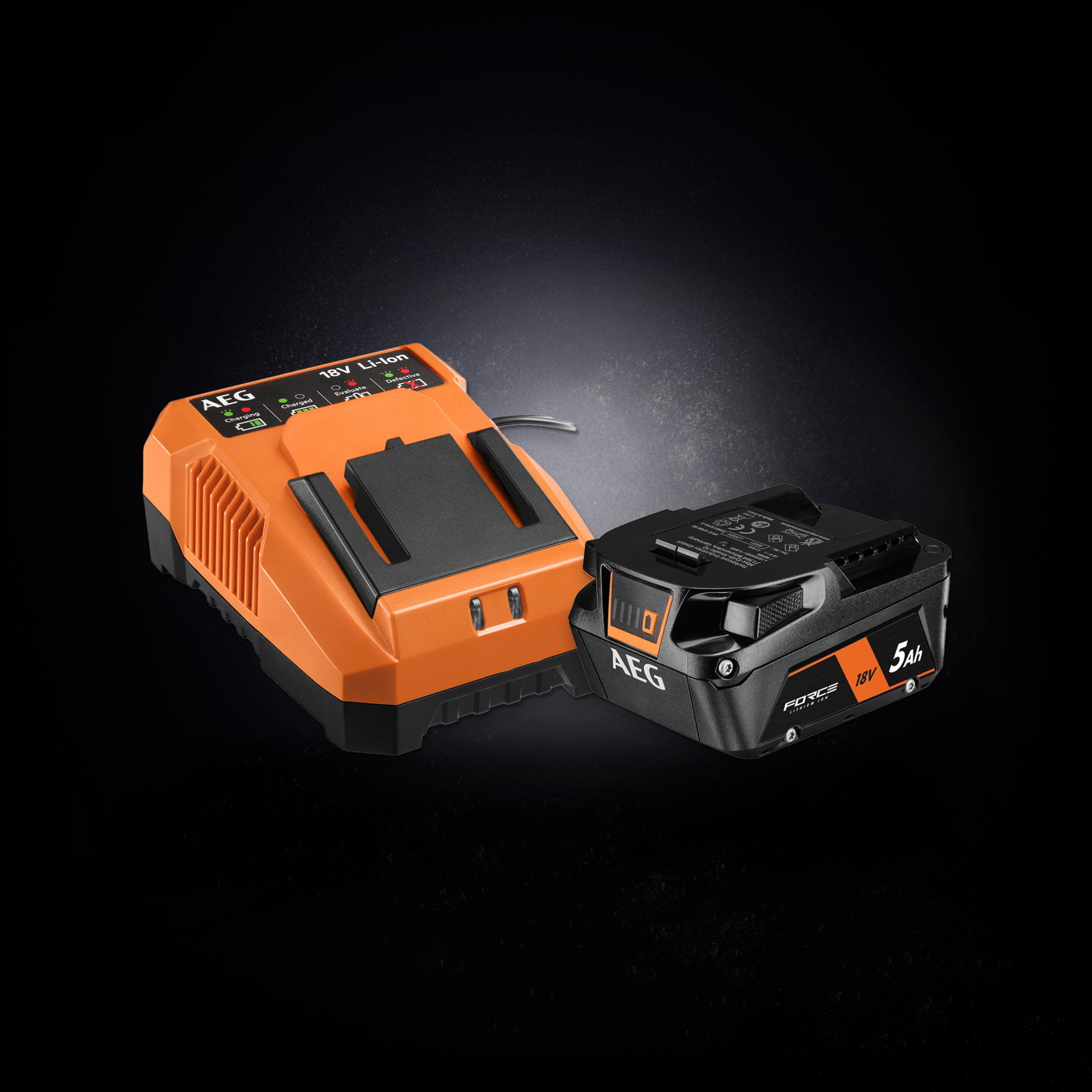18V 5.0AH FORCE BATTERY & CHARGER PACK